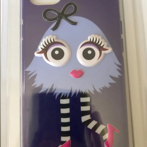 New Kate Spade Make A Monster Eyes Purple Blue iPhone 7 Hybrid Hardshell Case - Picture 5 of 8